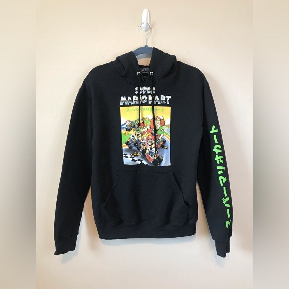 Super Mario Nintendo black hoodie size S